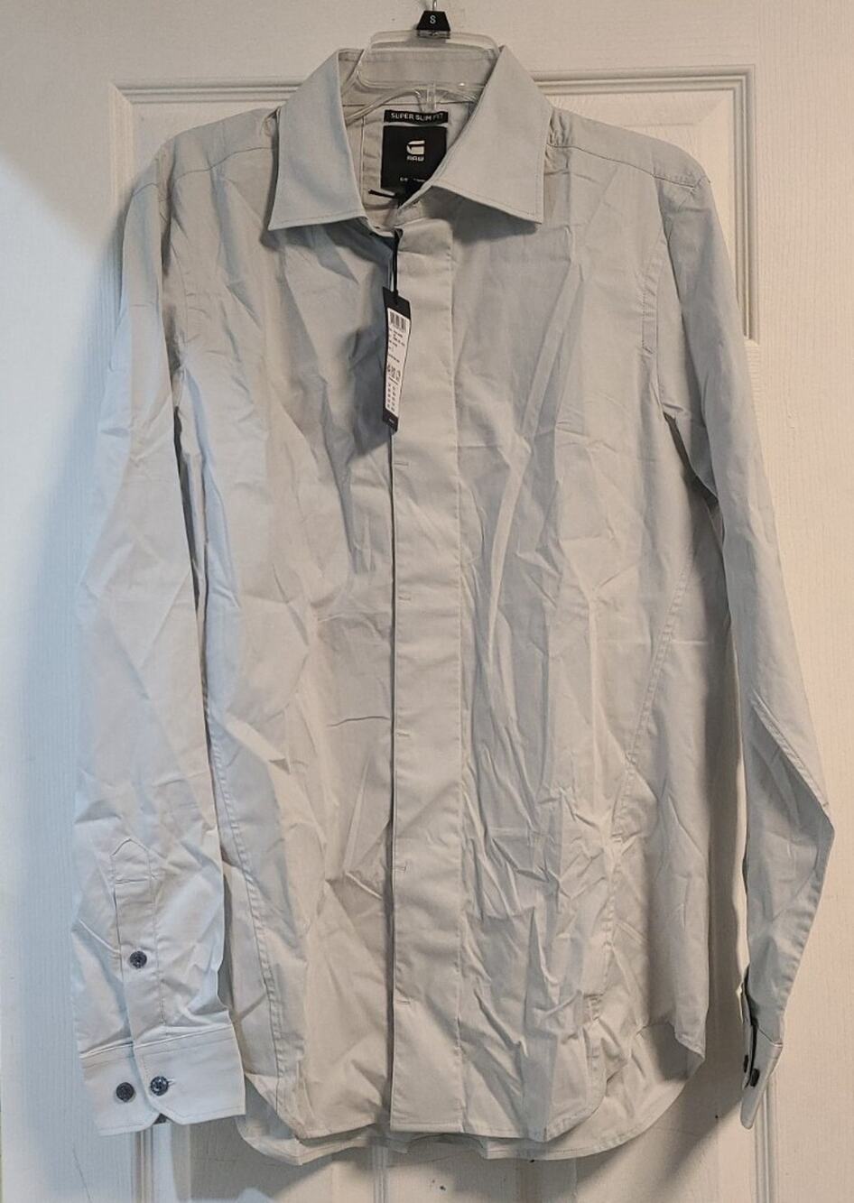 Raw Super Slim Fit- Formal Superslim Shirt Long Sleeve- Size Large